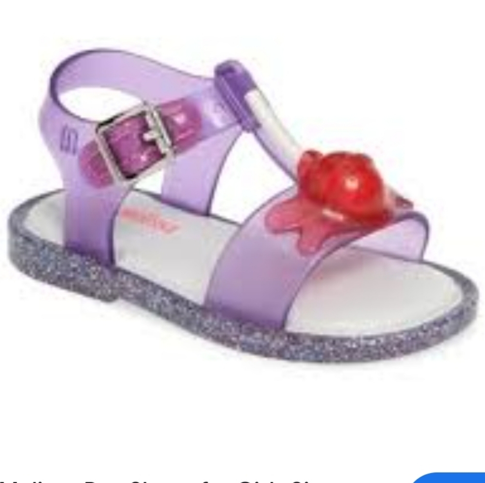 New Mini Melissa Lollipop Sandals Size 7